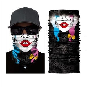 4 / $24 New Harley Quinn 3D multi use neck gaiter fashion mask Halloween